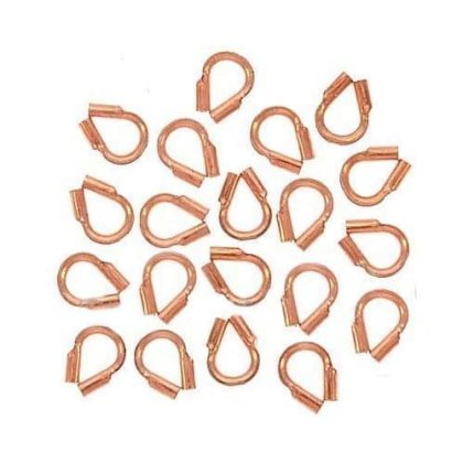 Beadalon Wire Guardians / Thread Protectors 0.022" Copper Pltd