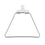 Stainless Steel Earring Hoop Geometrical Rings 28x26mm Silver 20