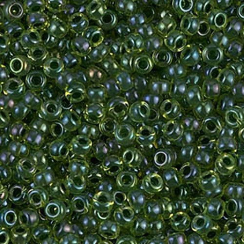 Miyuki Seed Beads 11/0 Olive Lined Chartreuse