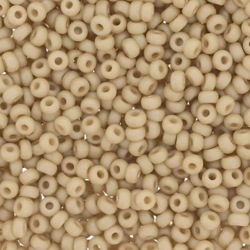 Miyuki Round Seed Beads Size 11/0 Frost Opq Glaze Rnbw Ivory 24G