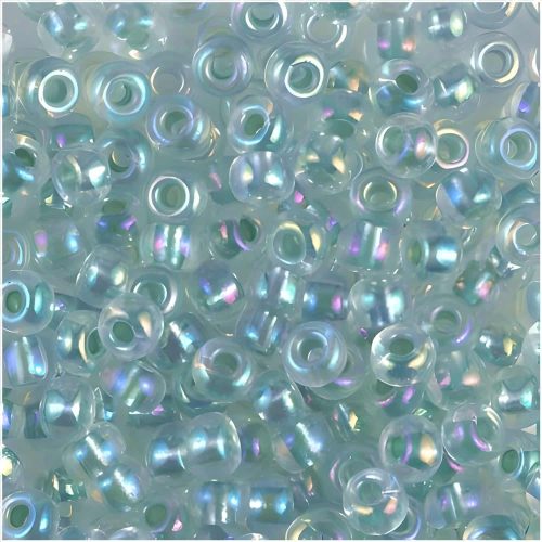 Miyuki Round Seed Beads 6/0 Sea Foam Lined Crystal AB 20GM