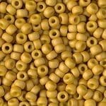 Miyuki Round Seed Beads Size 8/0 Matte Opaque Mustard 22GM