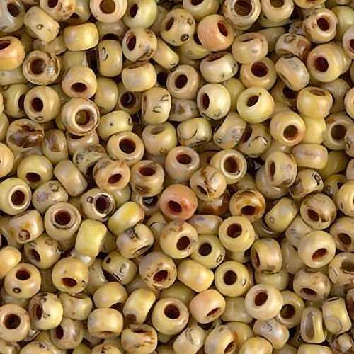 Miyuki Round Seed Beads Size 8/0 Picasso Canary Yellow Matte 22G