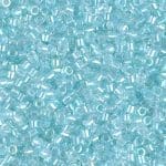 DB1672 Miyuki Delica Beads Size 11/0 Pearl Lined Glacier Blue AB