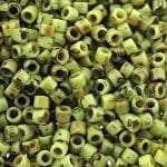 DB2265 Miyuki Delica Seed Beads 11/0 Picasso Chartreuse Matte