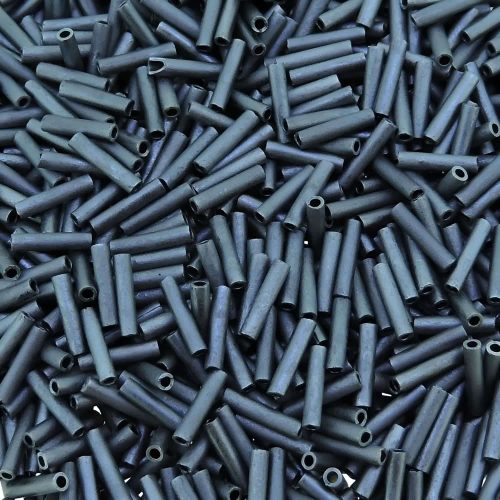 Miyuki Slender Bugle Beads 6mm x 1.3mm 13GM Matte Gunmetal
