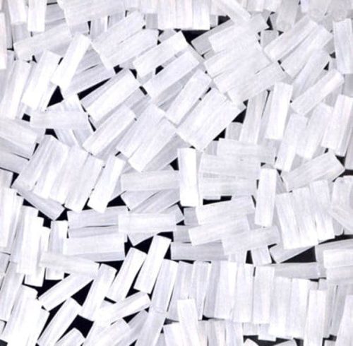 Miyuki Twisted Bugle Beads 6mm 17.5GM Matte Crystal AB