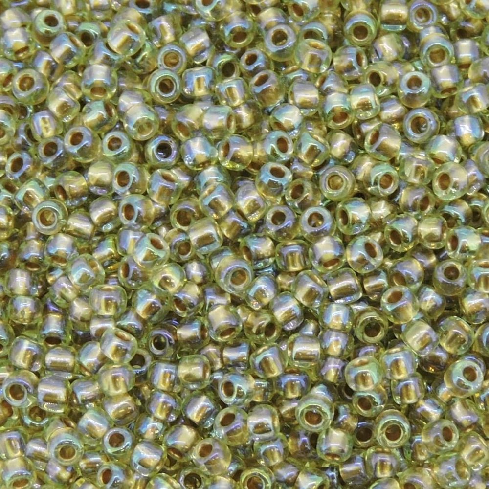Seed Beads Round Size 11/0 28GM Gold Lnd RB Lt Jonquil